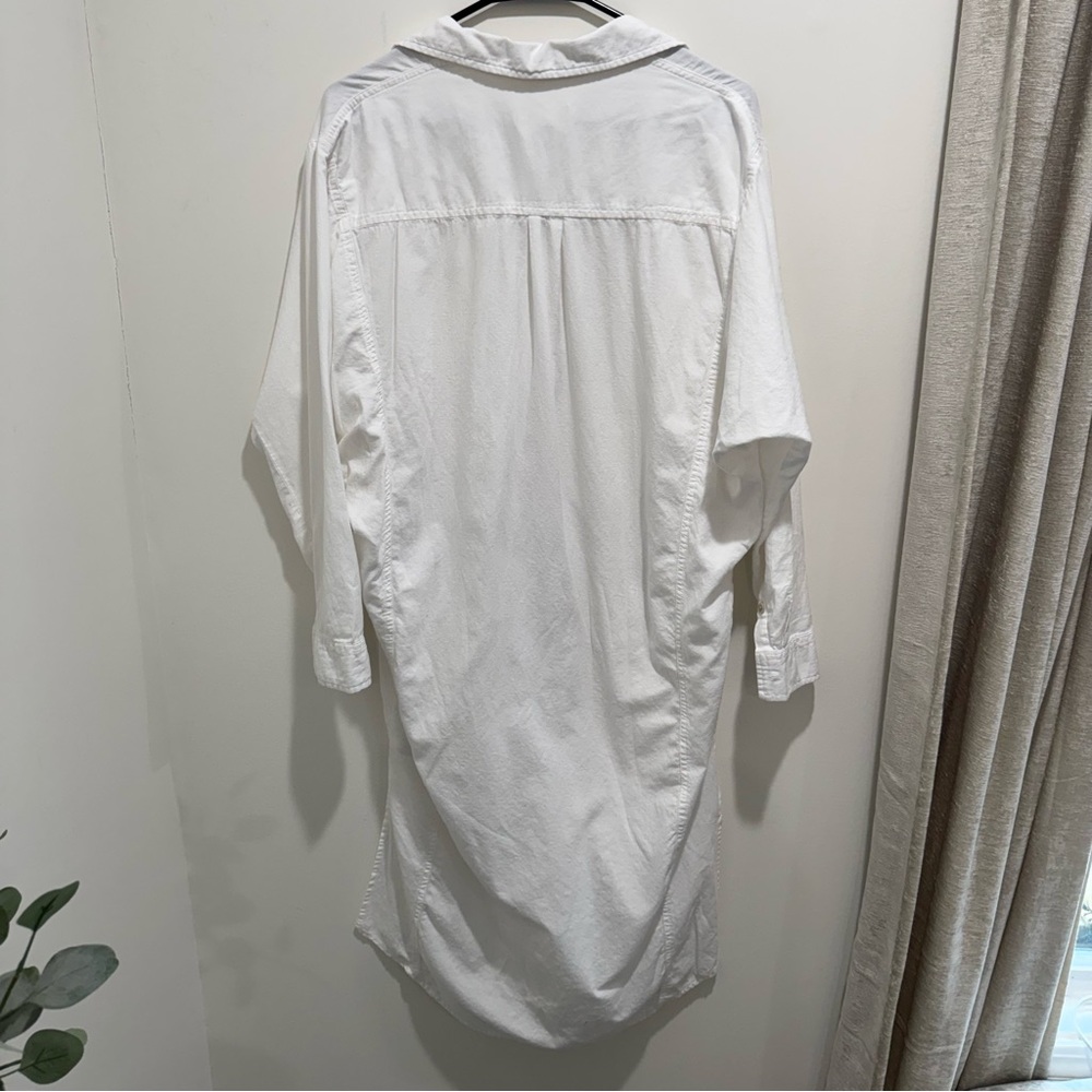 Universal Thread White Button Front Shirt Dress S… - image 7